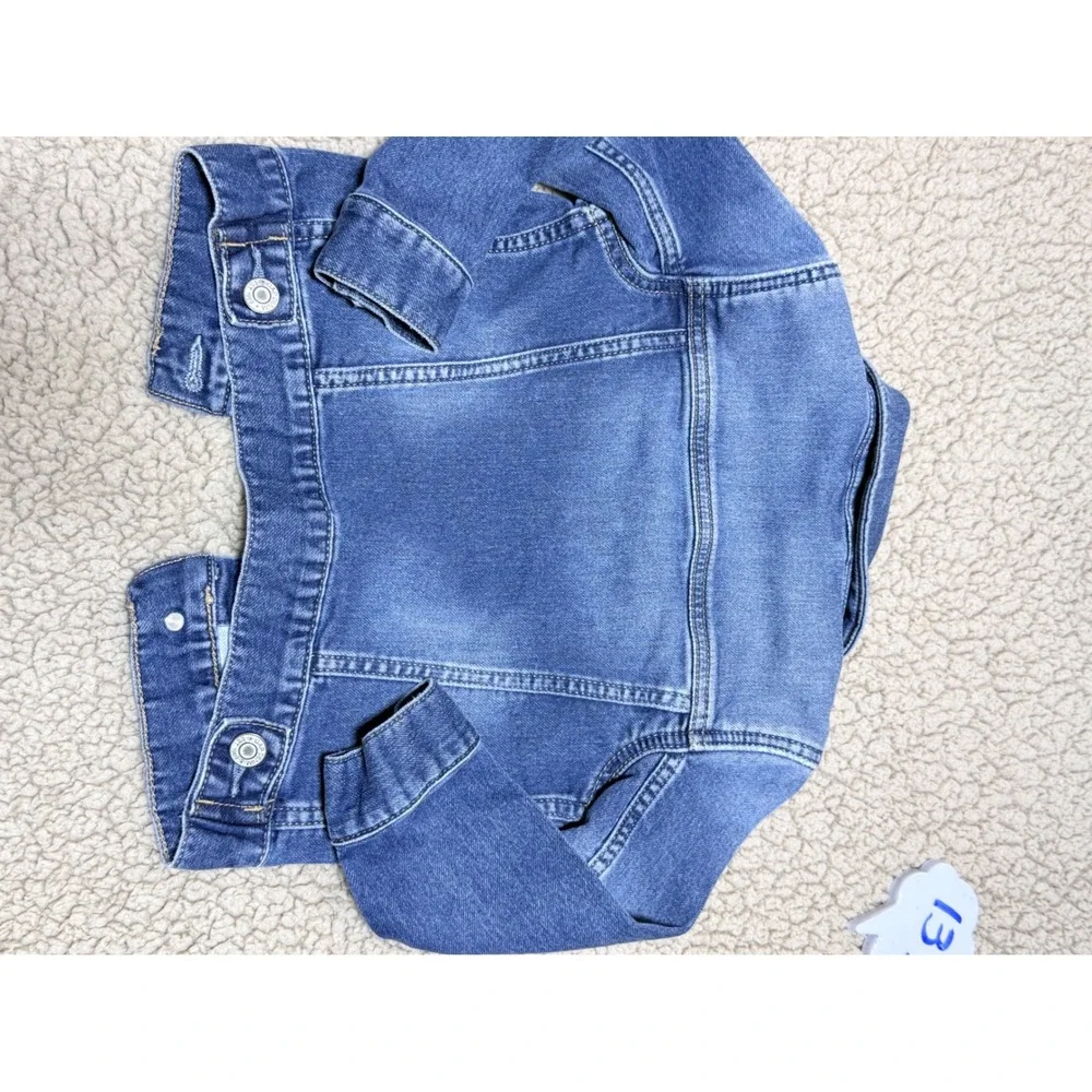 Baby Gap Toddler Denim Trucker Jacket Medium Wash Blue 2 Years 2T
